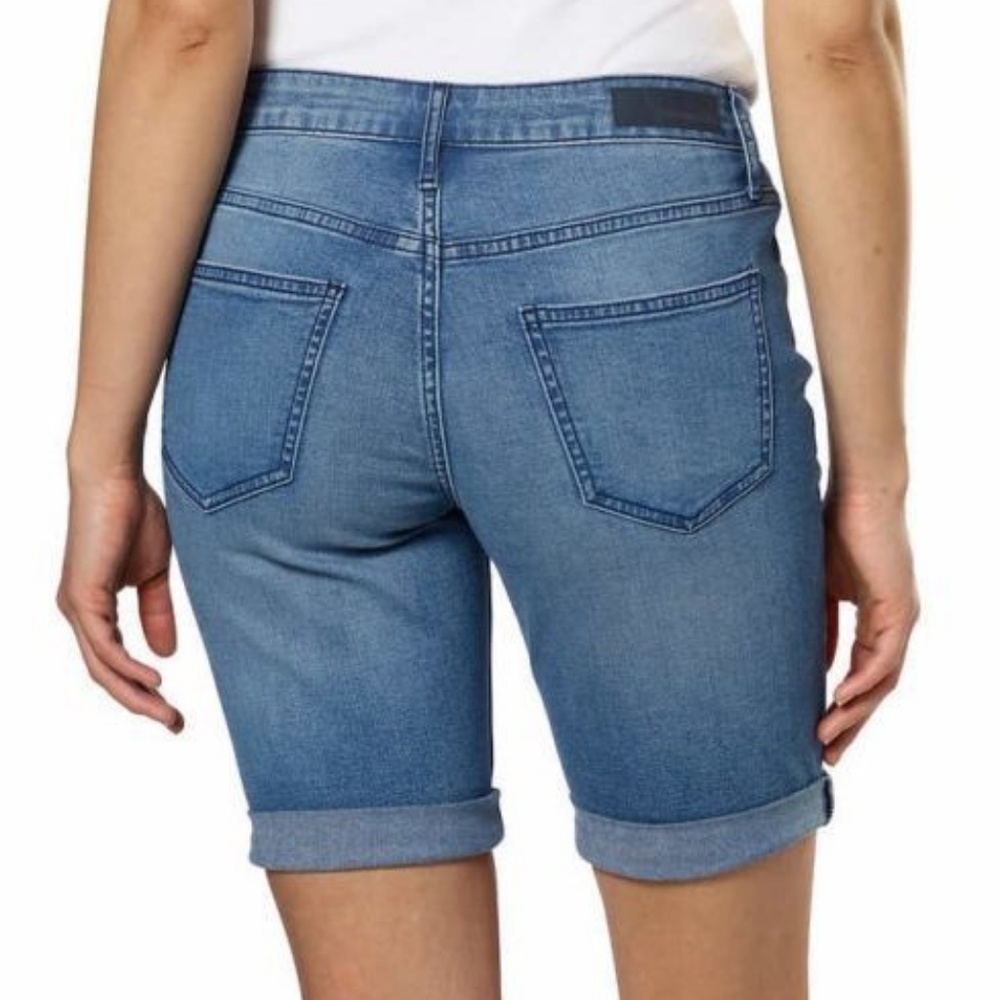 Calvin Klein Jeans Ladies' Denim Bermuda Short NWT - Picture 2 of 3